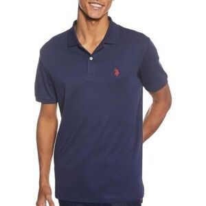 NWT U.S. Polo Assn. Luxury Feel Mens Classic Small Logo Solid Pique Polo Shirt